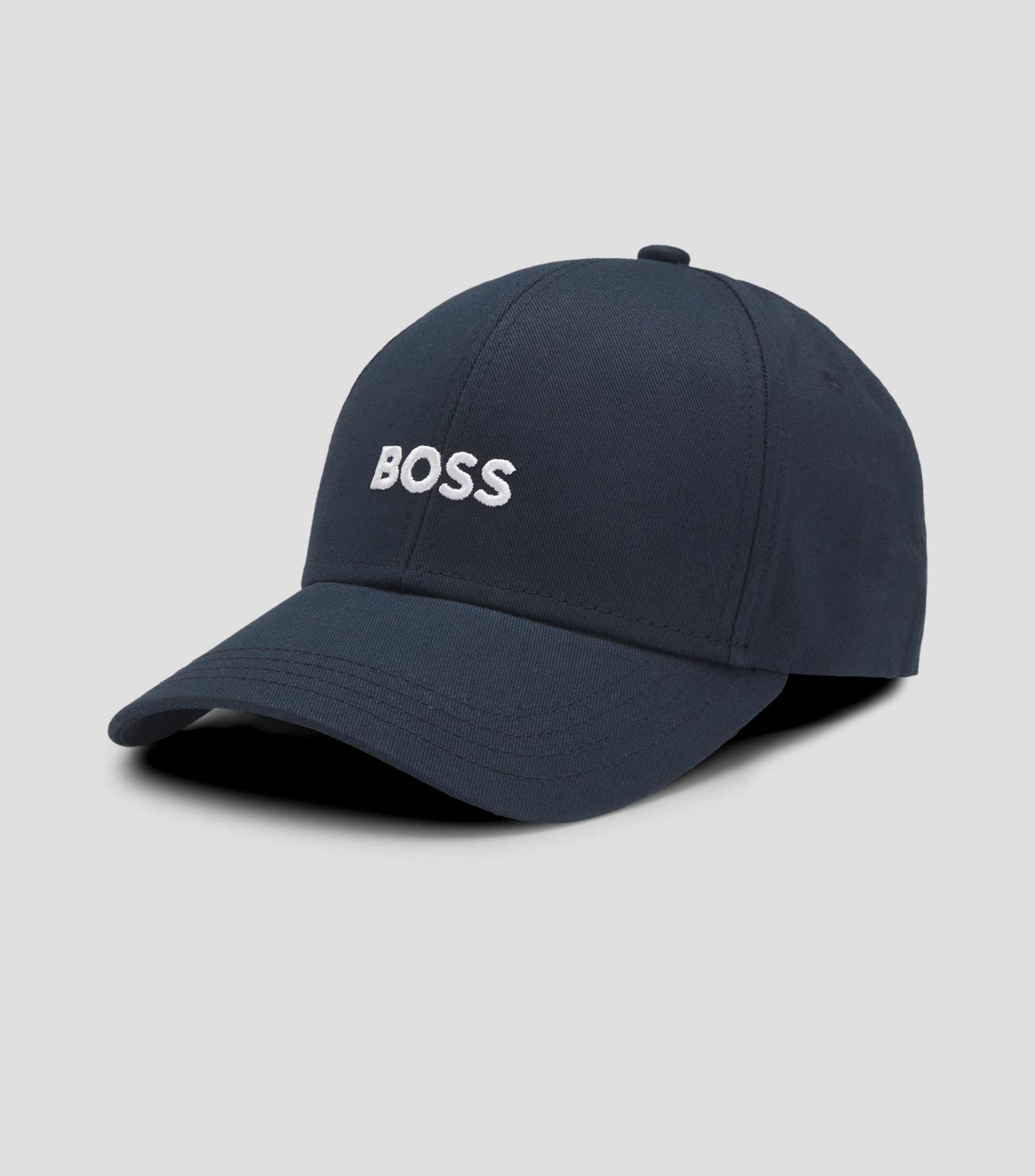 Gorra de sarga de algodón con logo bordado Hombre